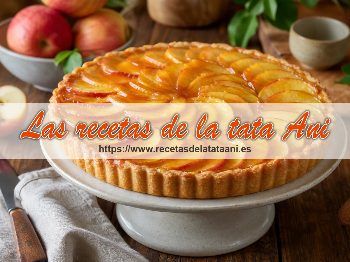 Fotografía ilustrativa de Tarta de manzana