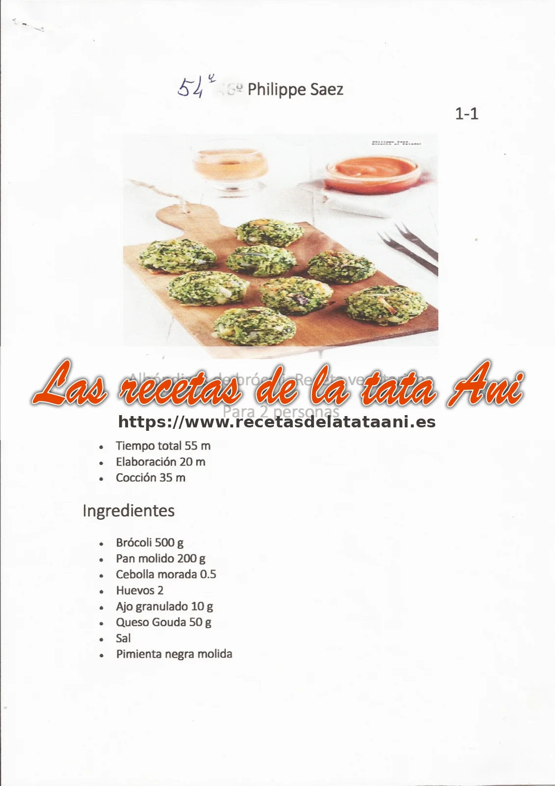 Albóndigas de brócoli