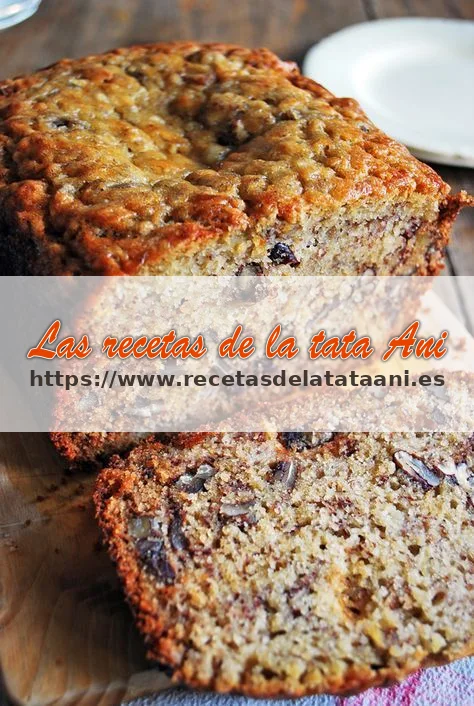 Bizcocho de plátanos y nueces