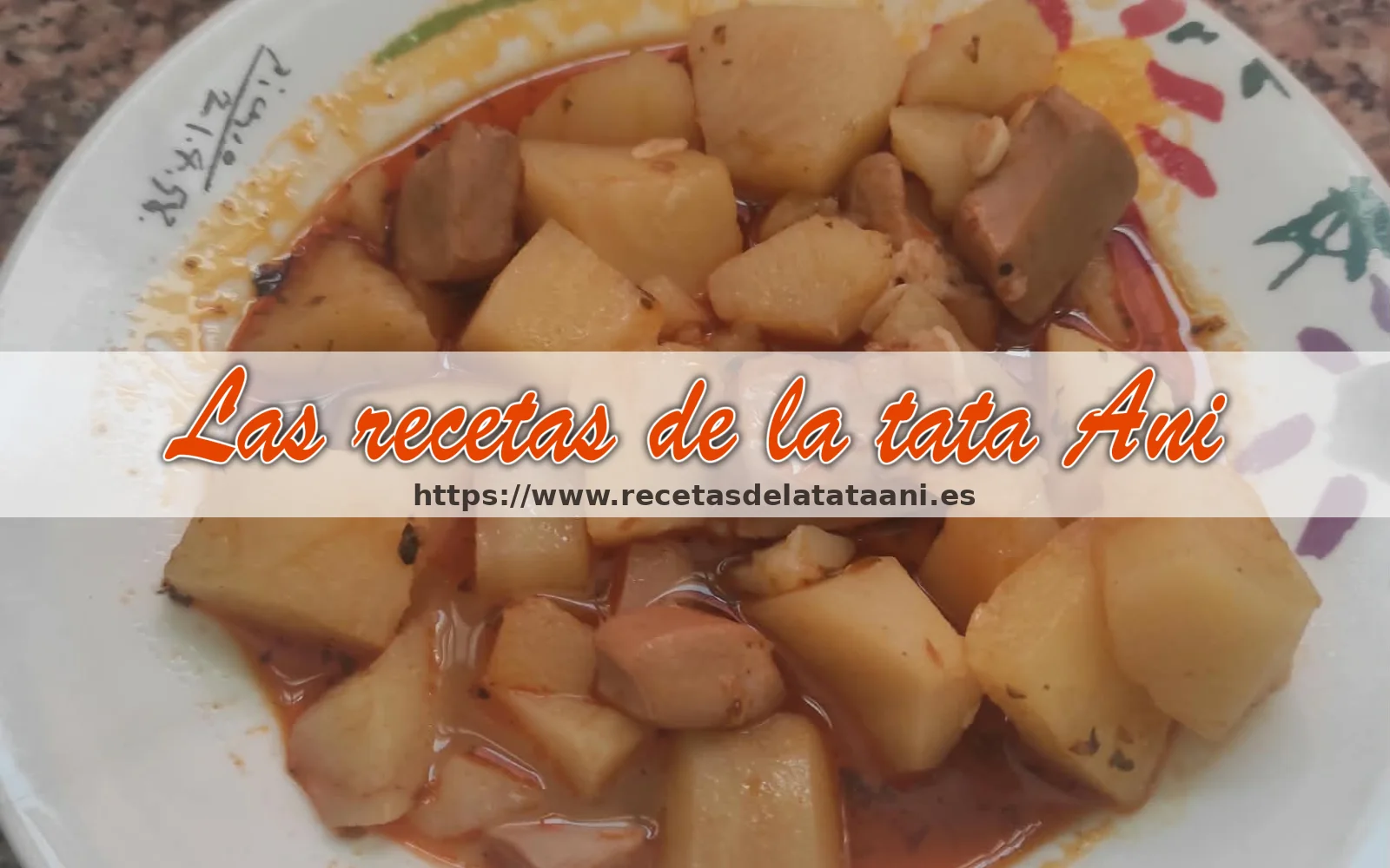 Plato de patatas con choco